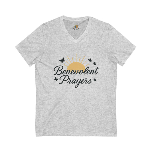 Benevolent Prayers™ Rise in Light Women’s V-Neck Tee