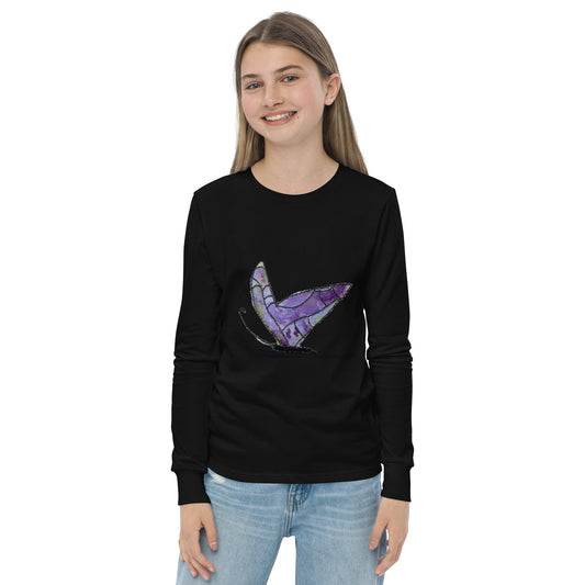 Fancy Butterfly long sleeve tee design