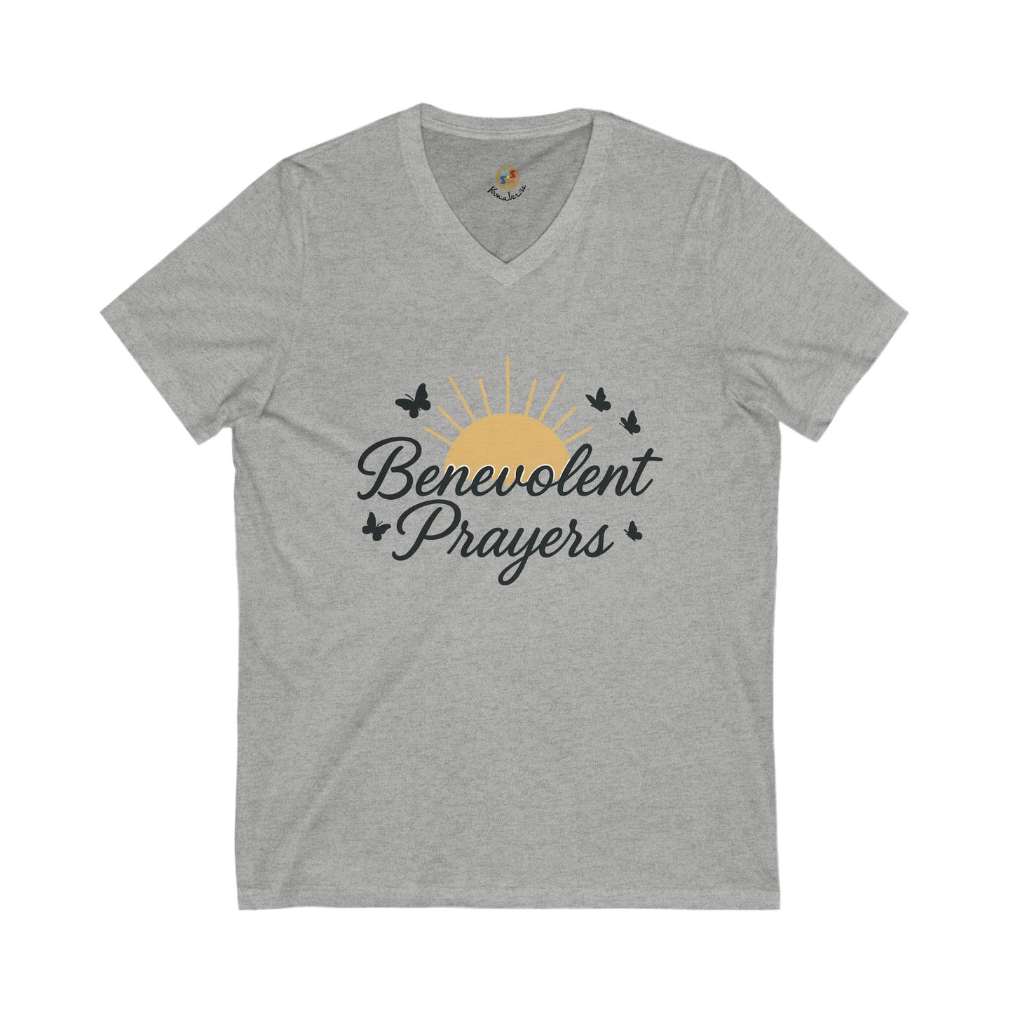 Benevolent Prayers™ Rise in Light Women’s V-Neck Tee