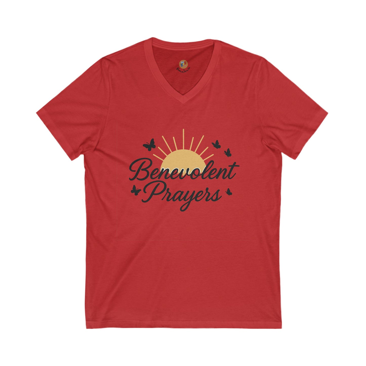 Benevolent Prayers™ Rise in Light Women’s V-Neck Tee