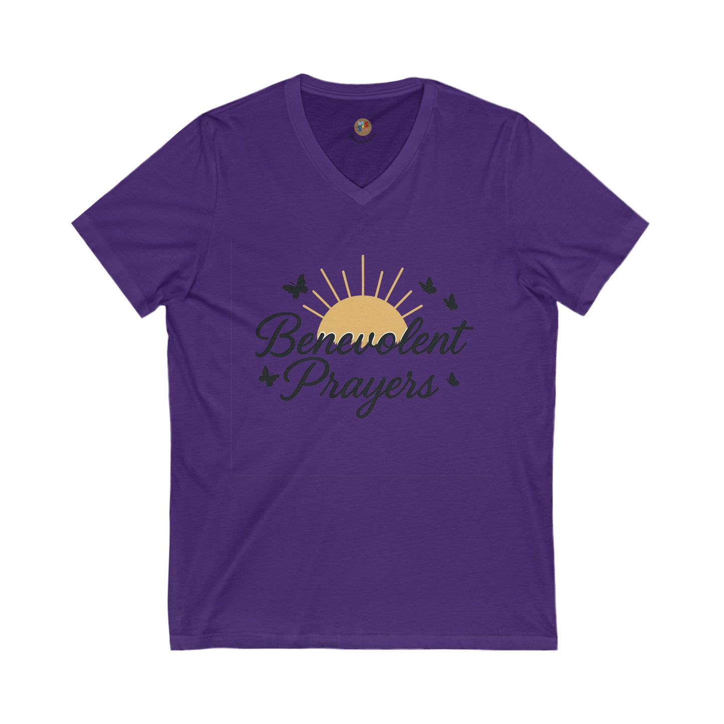Benevolent Prayers™ Rise in Light Women’s V-Neck Tee