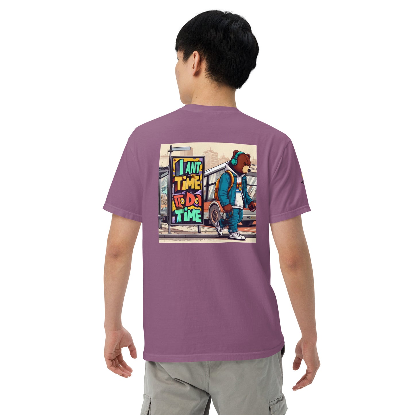 Bear in the city Unisex garment-dyed heavyweight t-shirt LIMITED Edition design