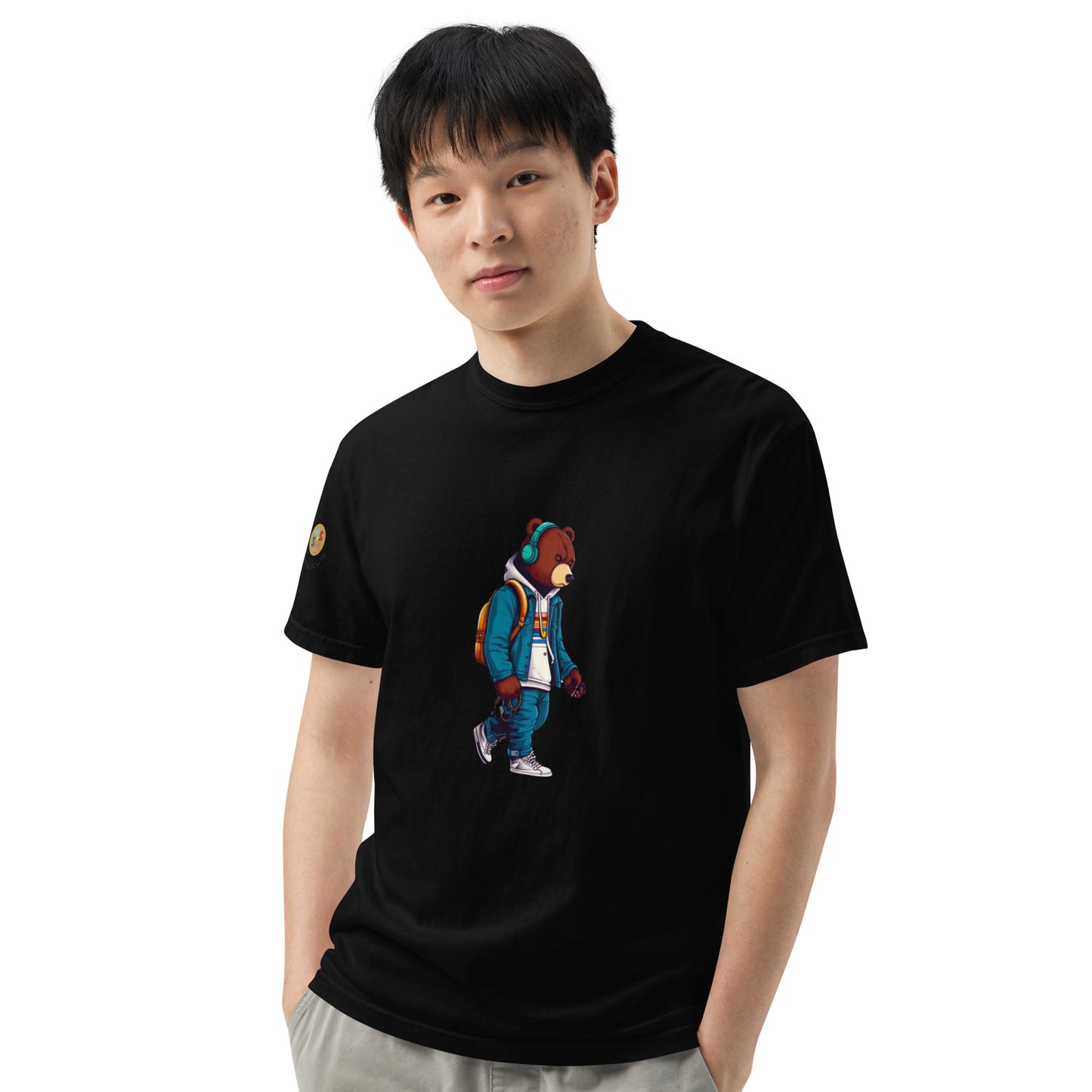Bear in the city Unisex garment-dyed heavyweight t-shirt LIMITED Edition design