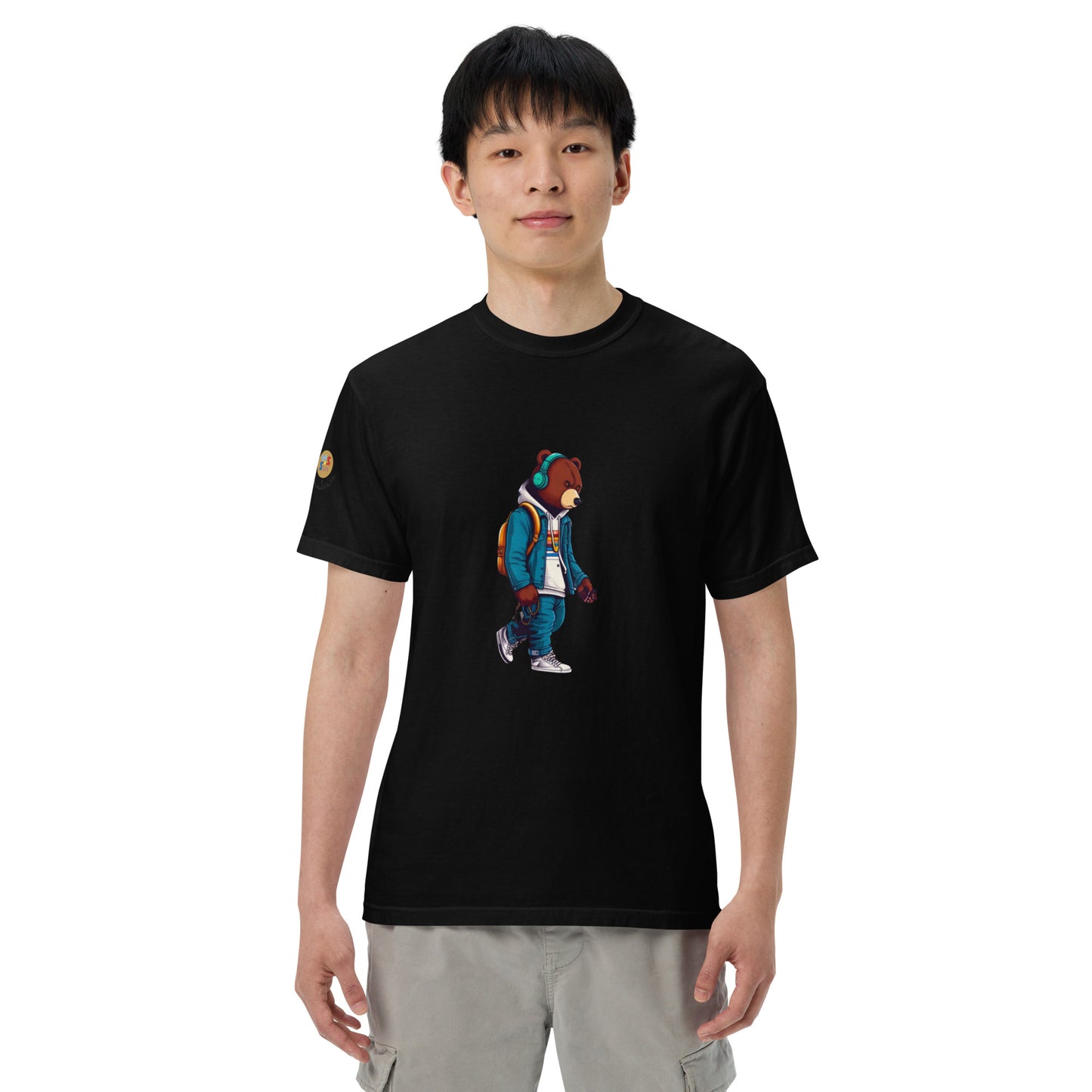 Bear in the city Unisex garment-dyed heavyweight t-shirt LIMITED Edition design