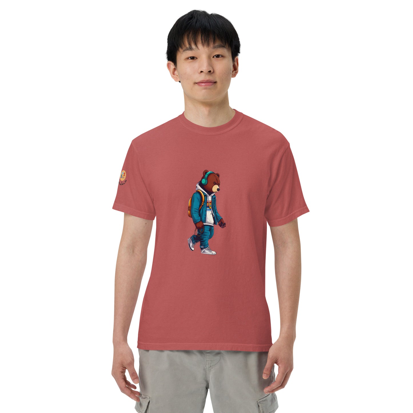 Bear in the city Unisex garment-dyed heavyweight t-shirt LIMITED Edition design