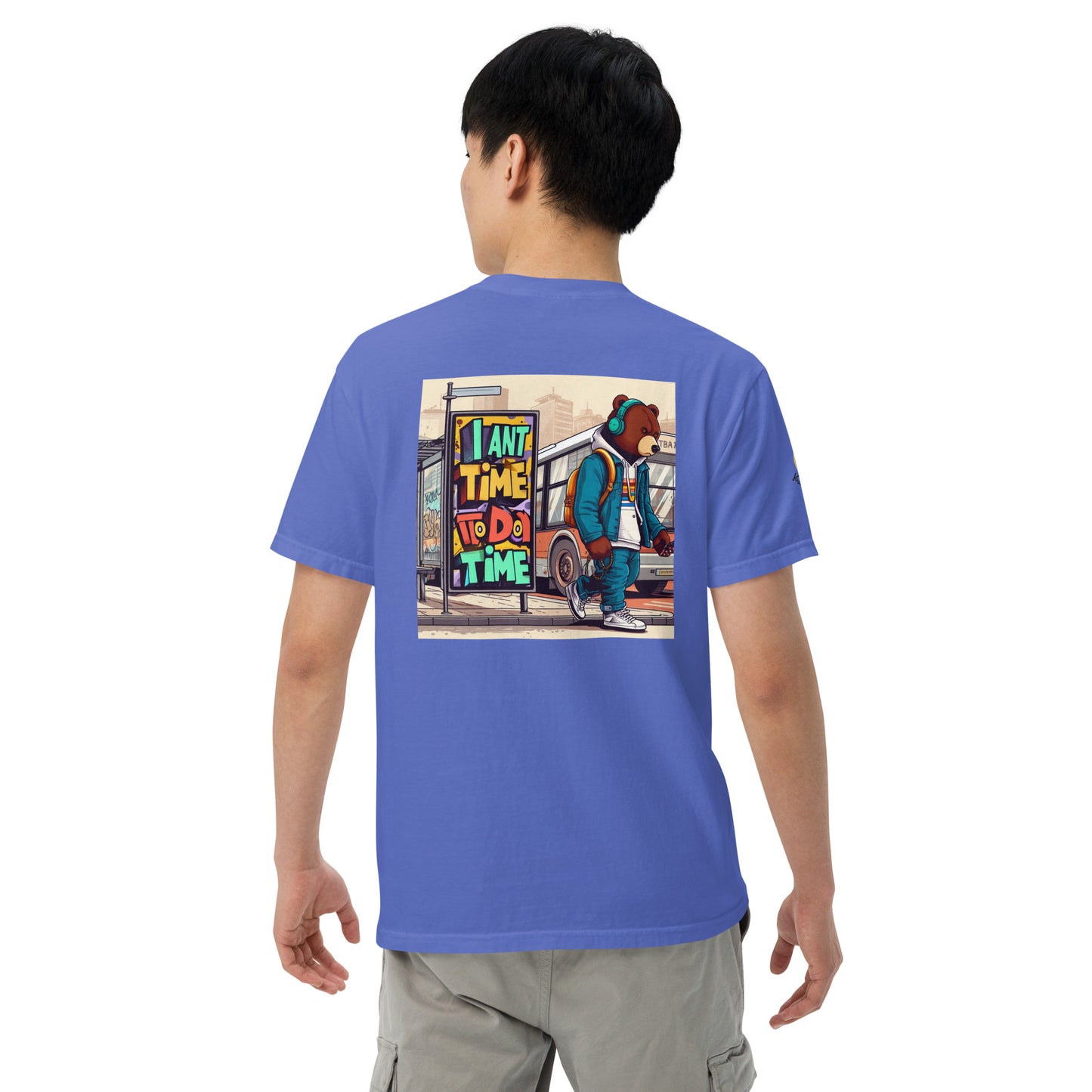 Bear in the city Unisex garment-dyed heavyweight t-shirt LIMITED Edition design
