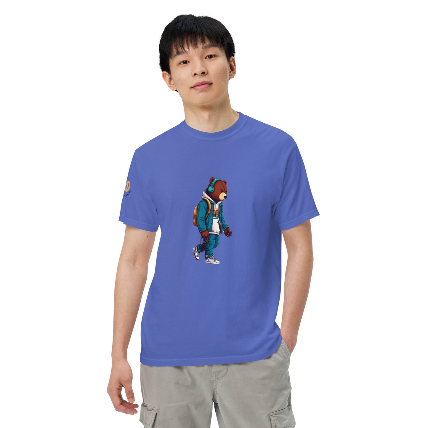 Bear in the city Unisex garment-dyed heavyweight t-shirt LIMITED Edition design