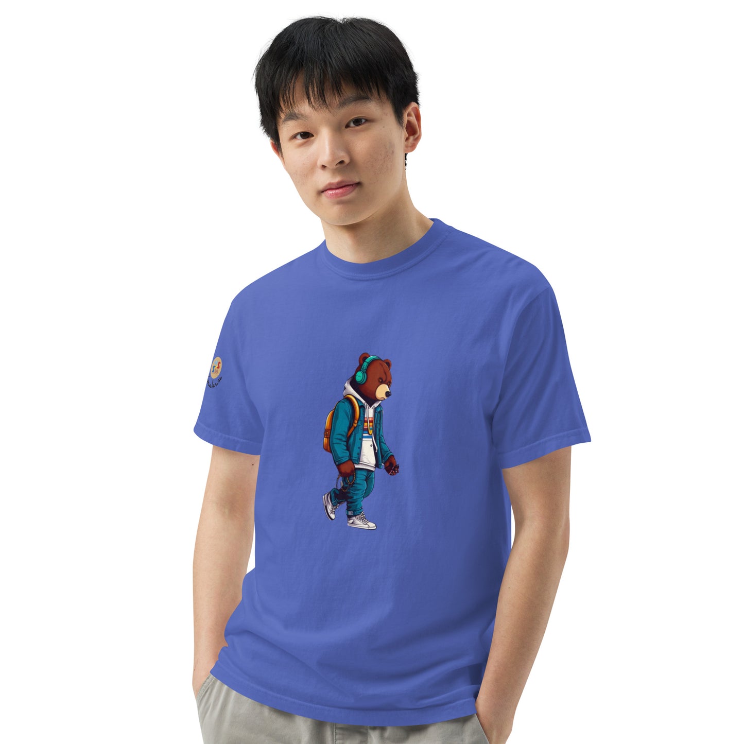 Bear in the city Unisex garment-dyed heavyweight t-shirt LIMITED Edition design