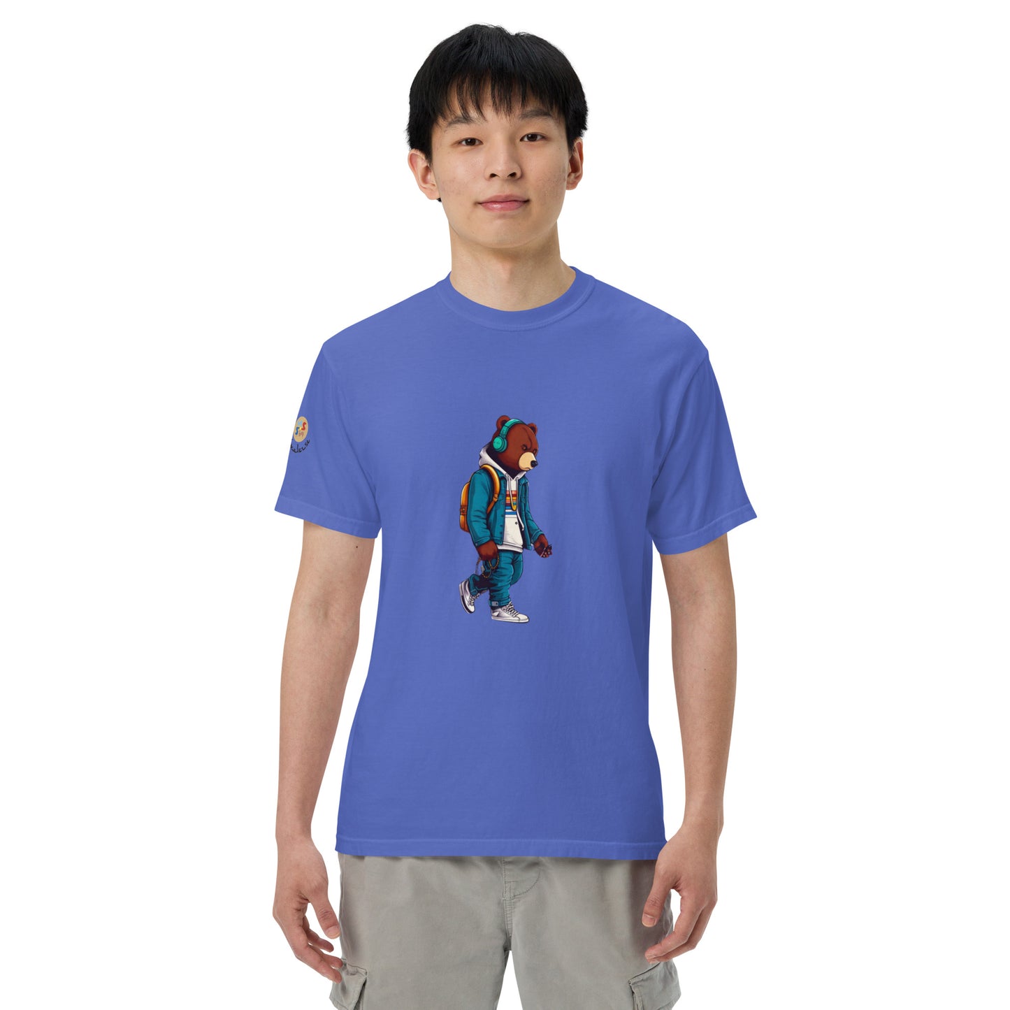 Bear in the city Unisex garment-dyed heavyweight t-shirt LIMITED Edition design