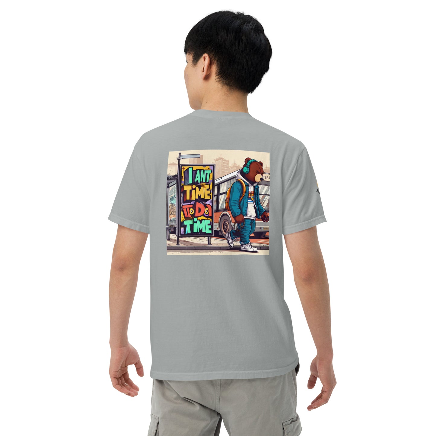 Bear in the city Unisex garment-dyed heavyweight t-shirt LIMITED Edition design