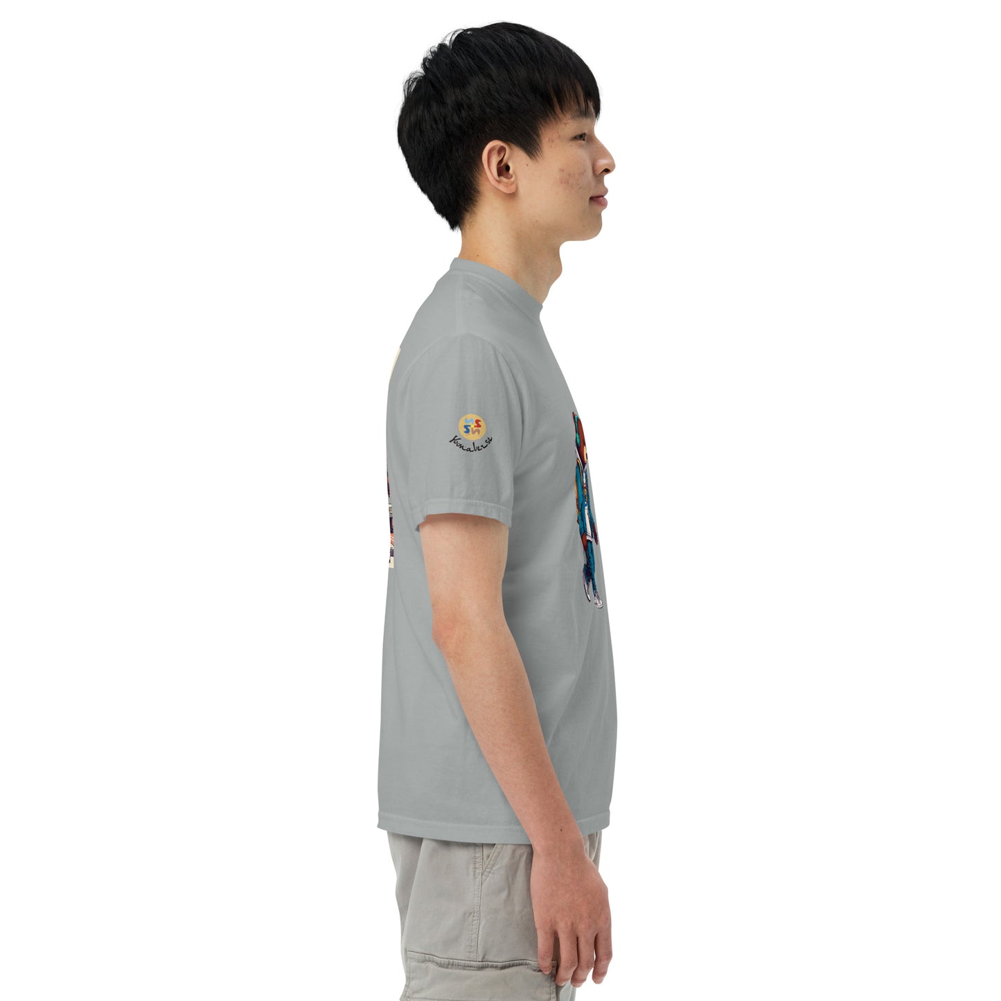 Bear in the city Unisex garment-dyed heavyweight t-shirt LIMITED Edition design