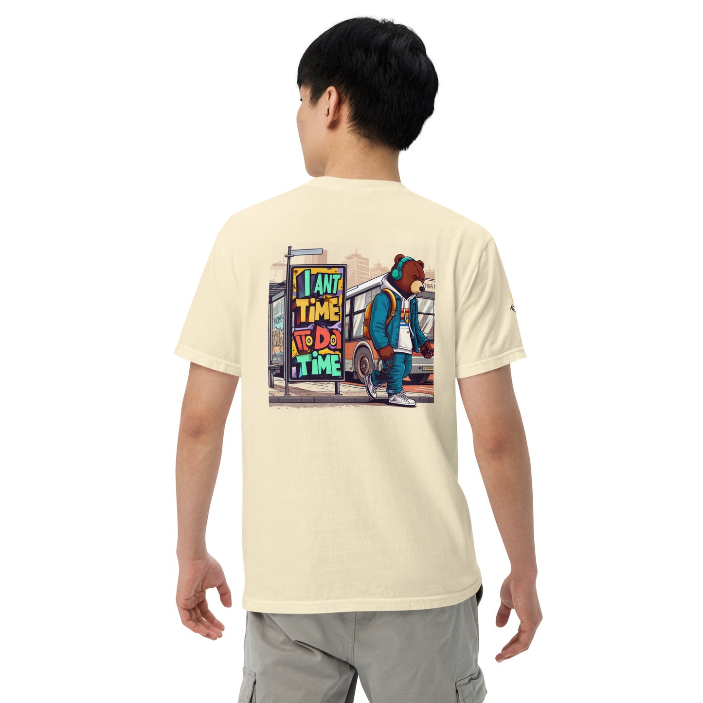 Bear in the city Unisex garment-dyed heavyweight t-shirt LIMITED Edition design
