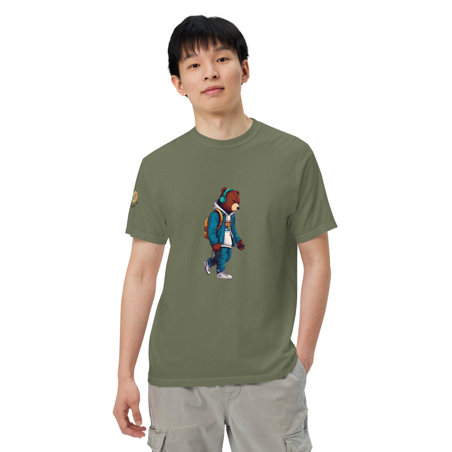 Bear in the city Unisex garment-dyed heavyweight t-shirt LIMITED Edition design