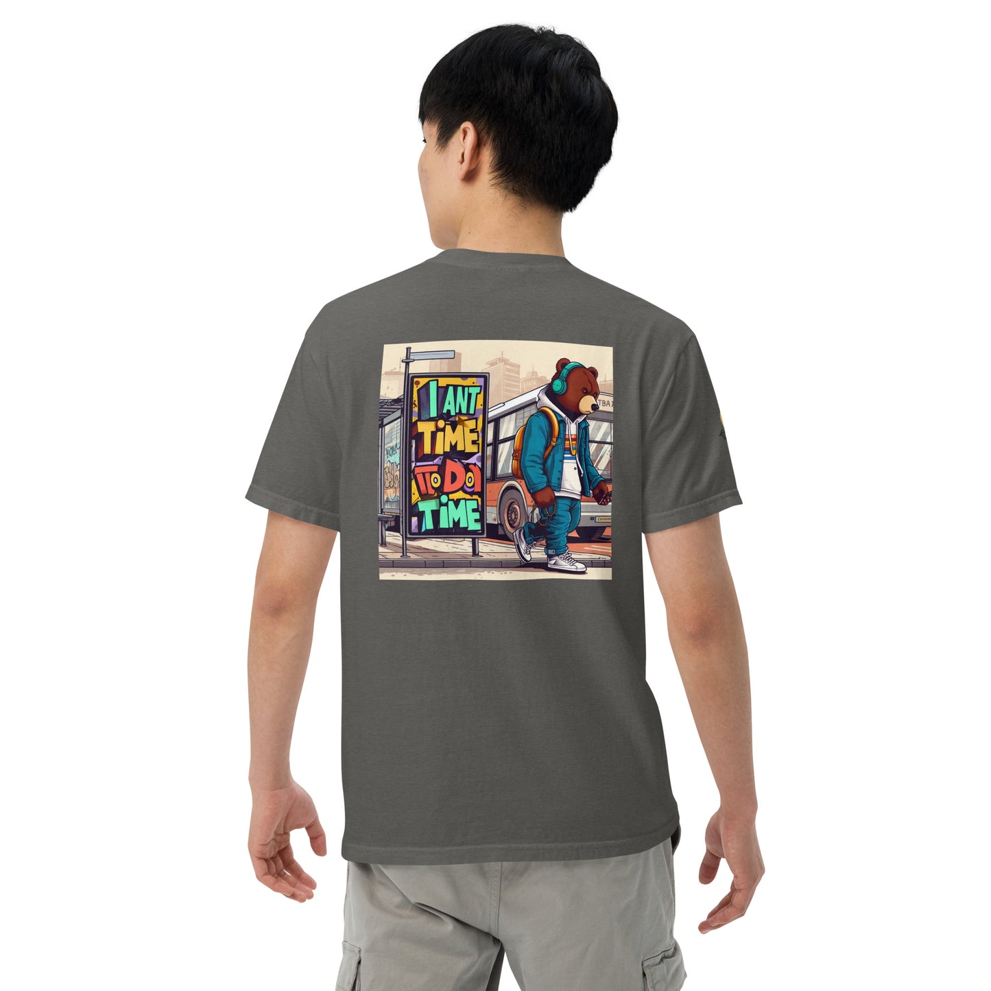 Bear in the city Unisex garment-dyed heavyweight t-shirt LIMITED Edition design