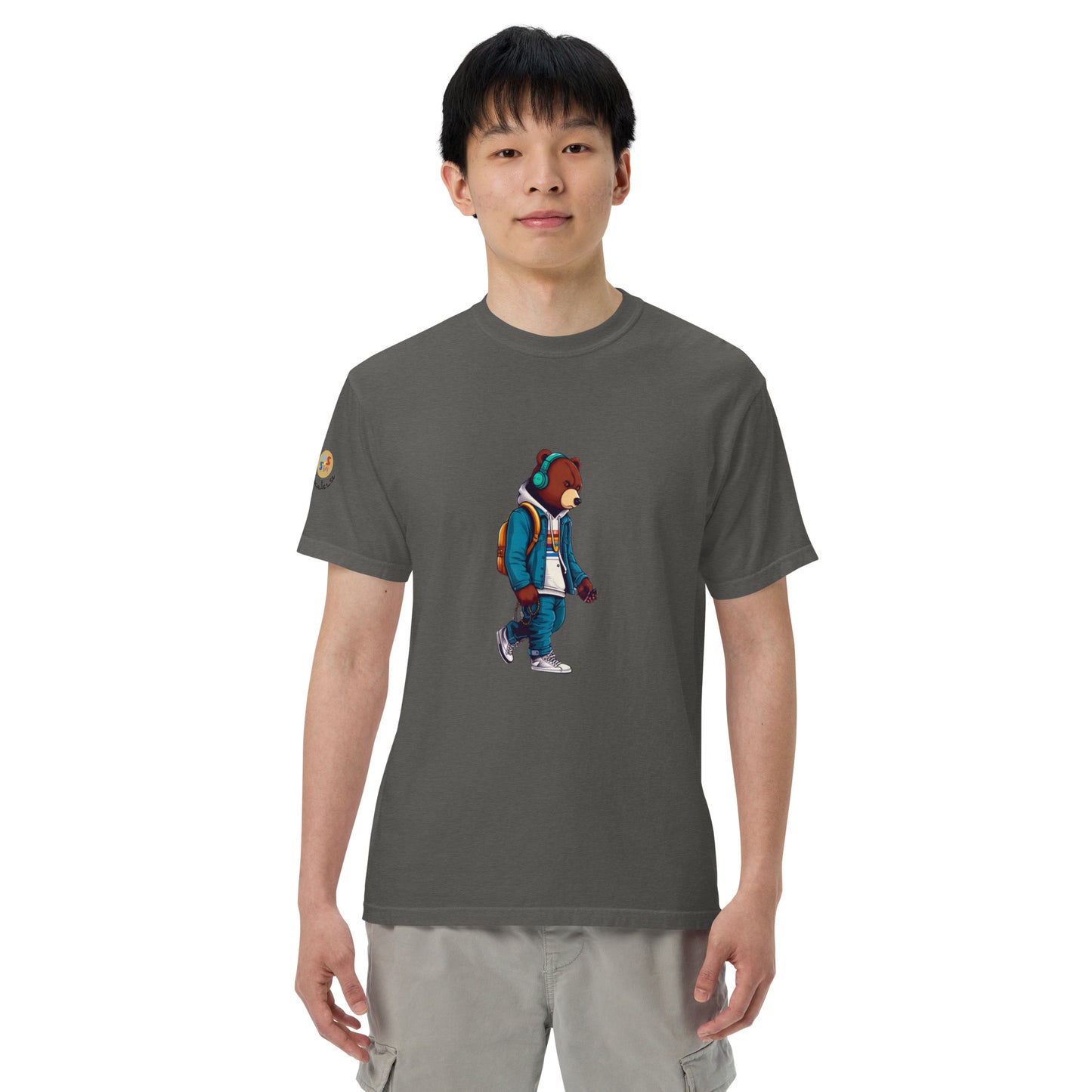 Bear in the city Unisex garment-dyed heavyweight t-shirt LIMITED Edition design