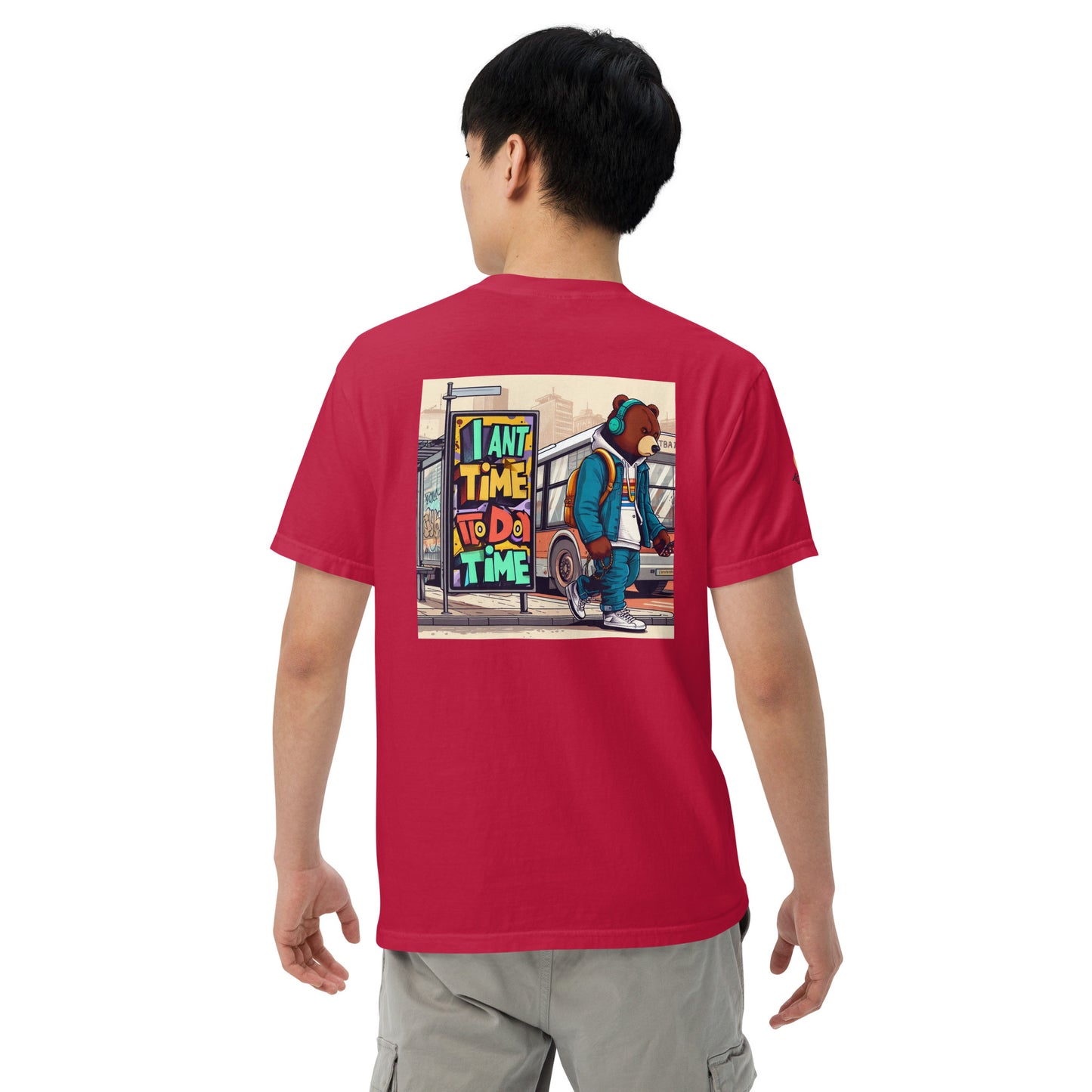 Bear in the city Unisex garment-dyed heavyweight t-shirt LIMITED Edition design