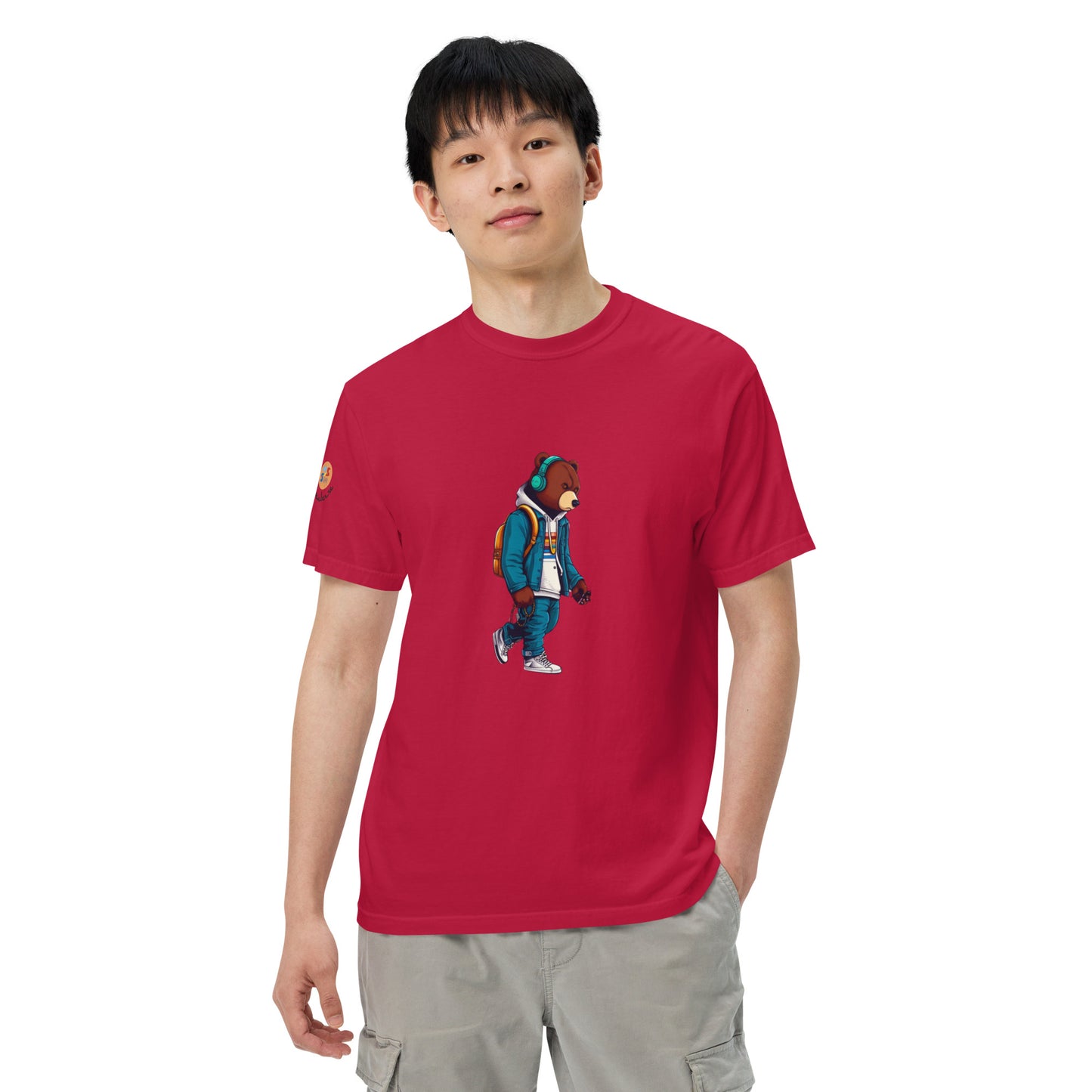 Bear in the city Unisex garment-dyed heavyweight t-shirt LIMITED Edition design