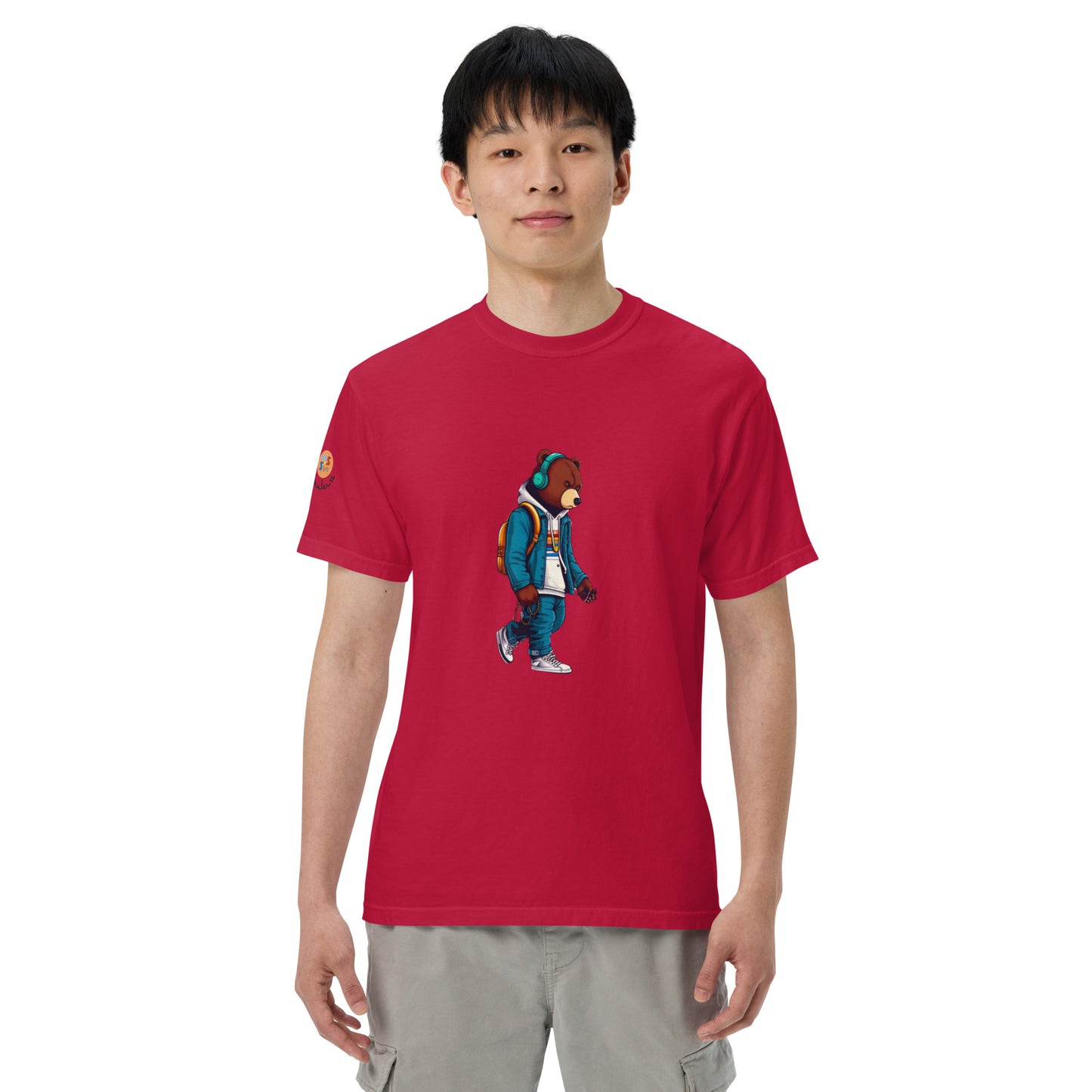 Bear in the city Unisex garment-dyed heavyweight t-shirt LIMITED Edition design