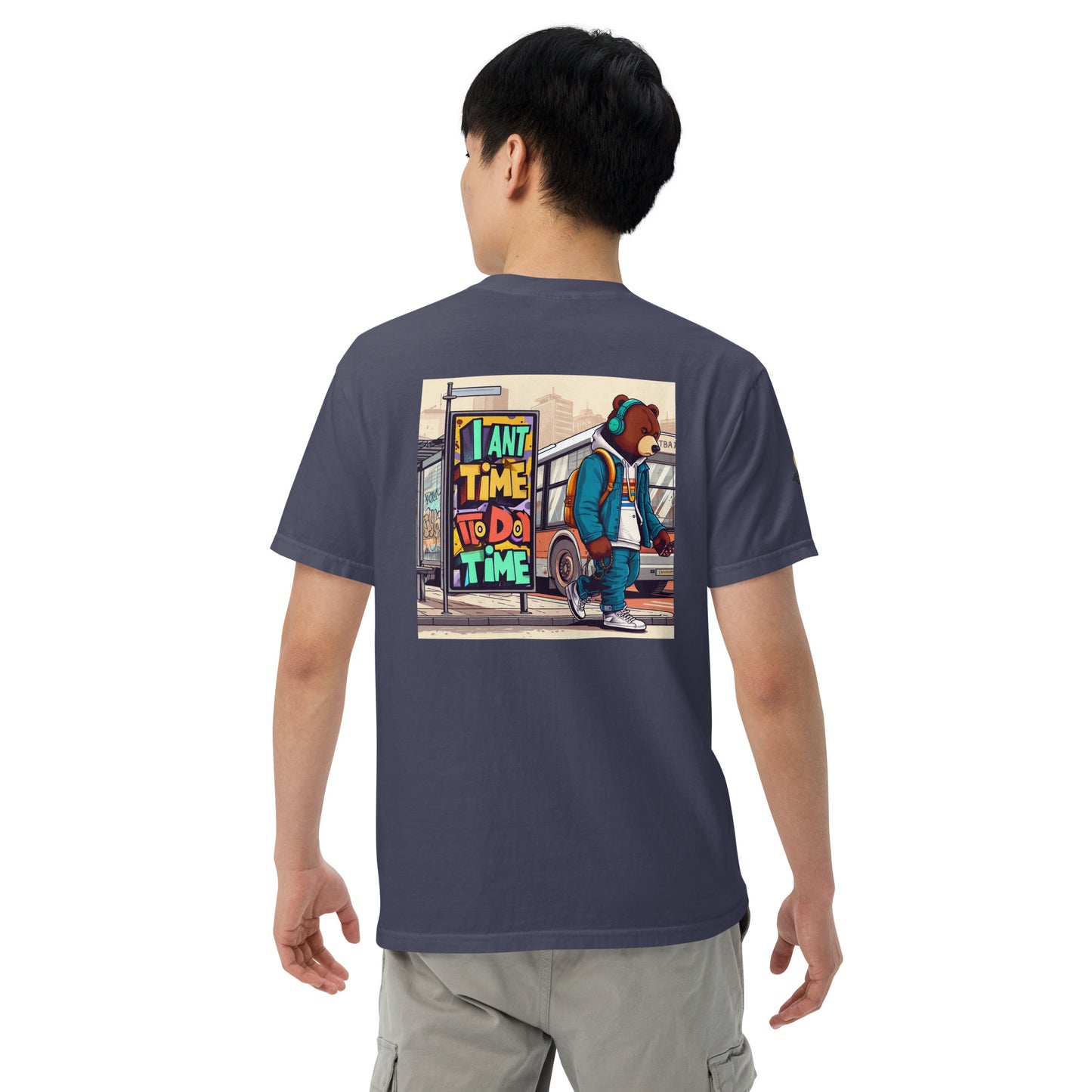 Bear in the city Unisex garment-dyed heavyweight t-shirt LIMITED Edition design