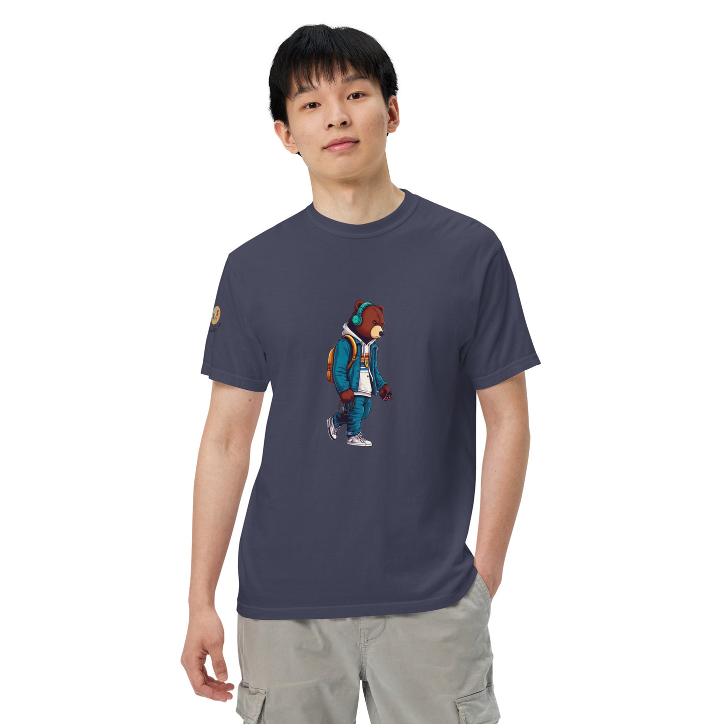 Bear in the city Unisex garment-dyed heavyweight t-shirt LIMITED Edition design