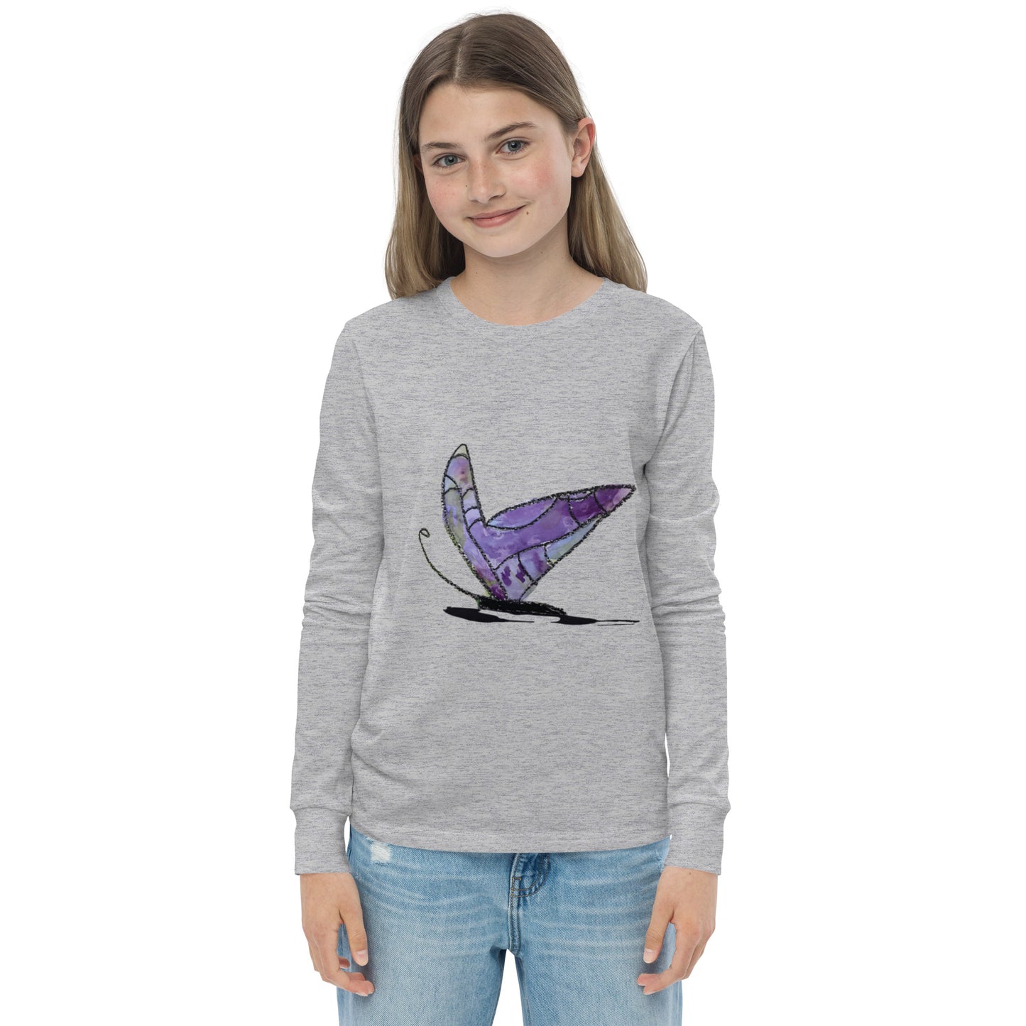 Fancy Butterfly  long sleeve tee design