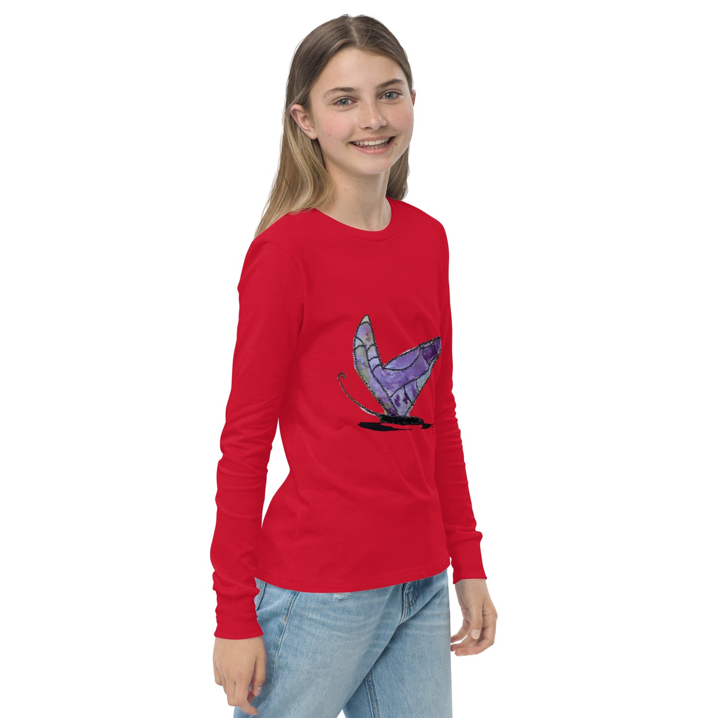 Fancy Butterfly  long sleeve tee design