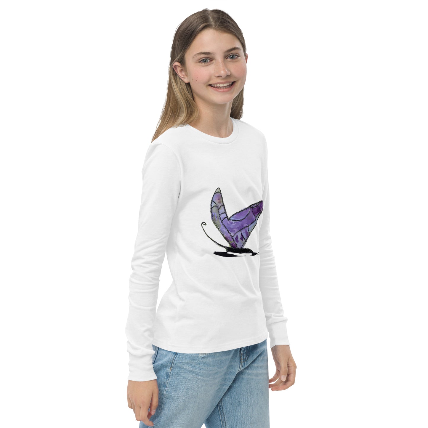 Fancy Butterfly  long sleeve tee design